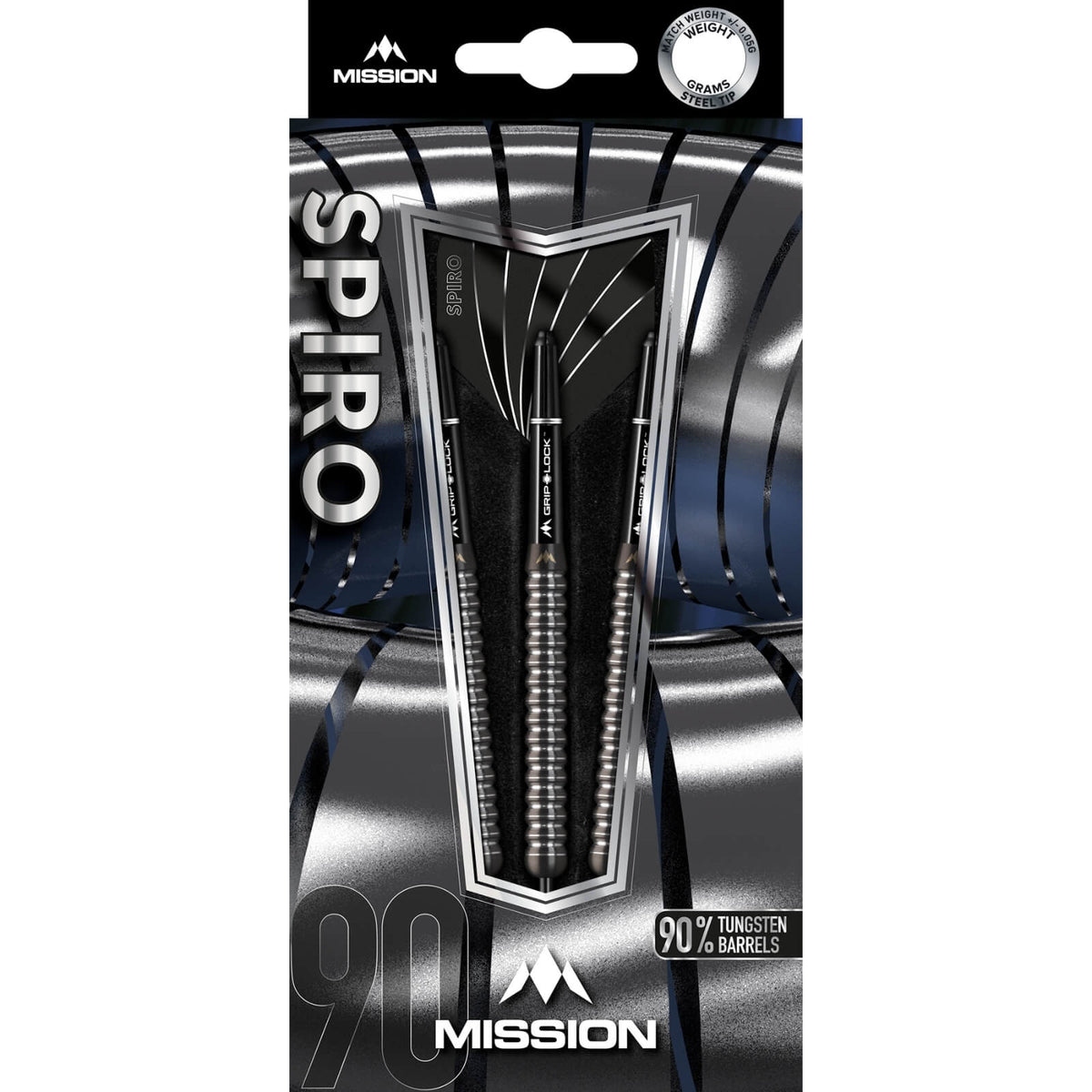 Darts - Mission - Spiro M1 Darts - Steel Tip - 90% Tungsten - 21g 23g 25g 