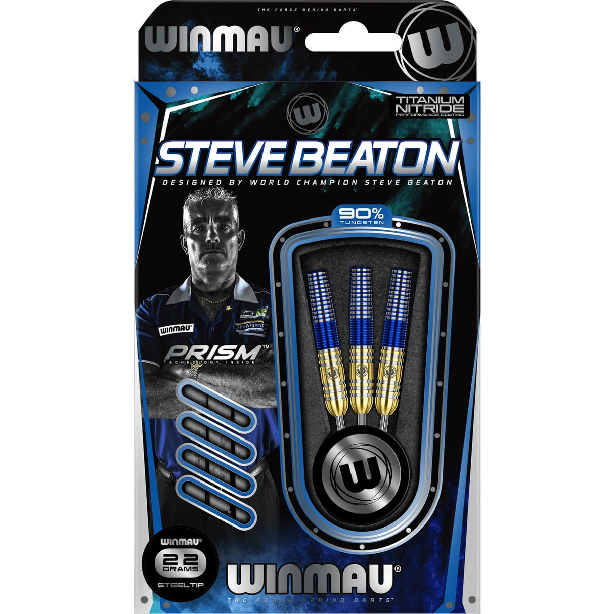 Winmau - Steve Beaton Darts - 90% Tungsten - 22g 24g 26g -