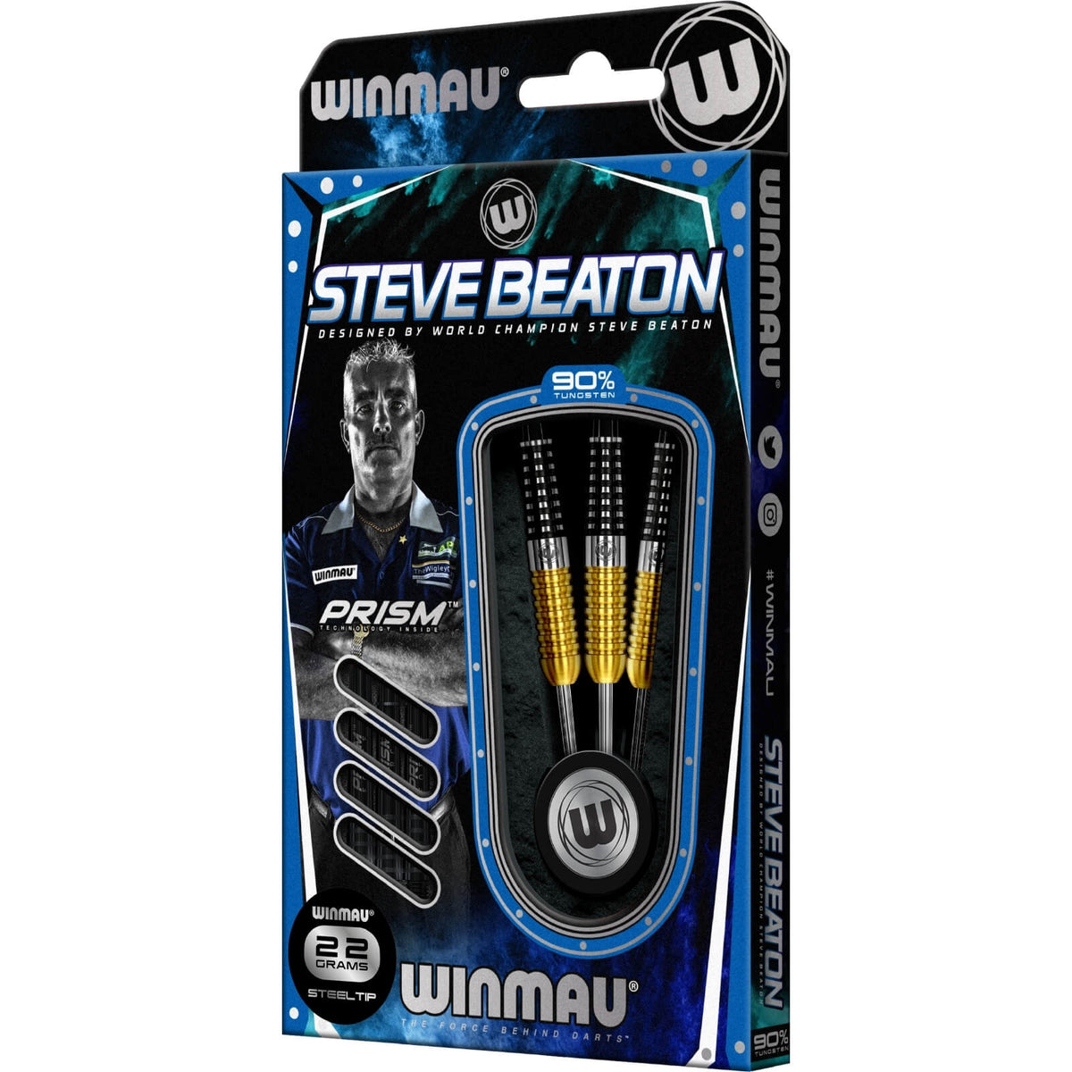 Darts - Winmau - Steve Beaton SE Darts - Steel Tip - 90% Tungsten - 22g 24g 