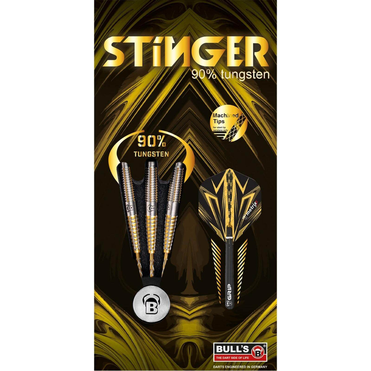 Darts - BULL&#39;S - Stinger Darts - Steel Tip - 90% Tungsten - 21g 23g 25g 