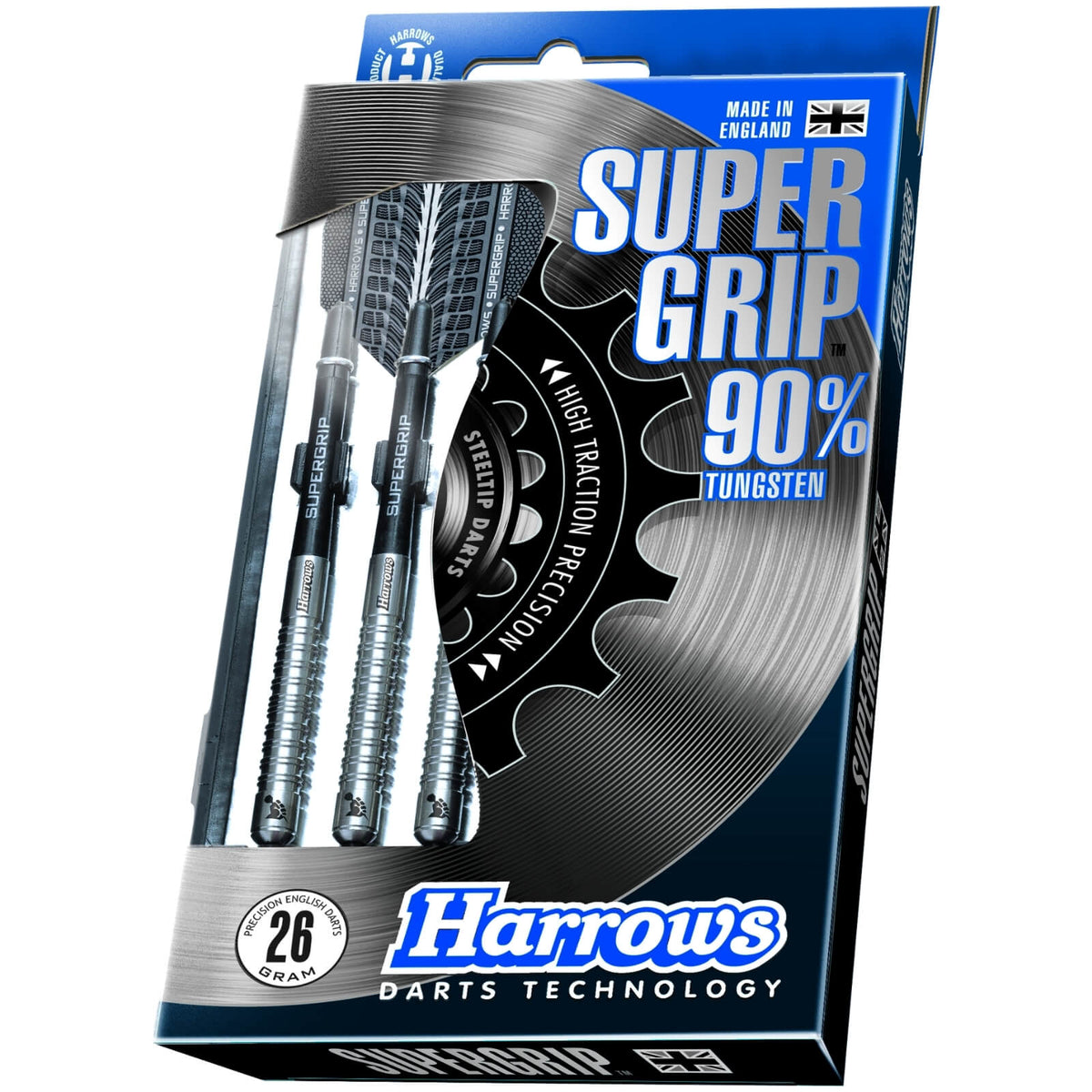 Darts - Harrows - Supergrip Darts - Steel Tip - 90% Tungsten - 21g 22g 23g 24g 25g 26g 28g 30g 