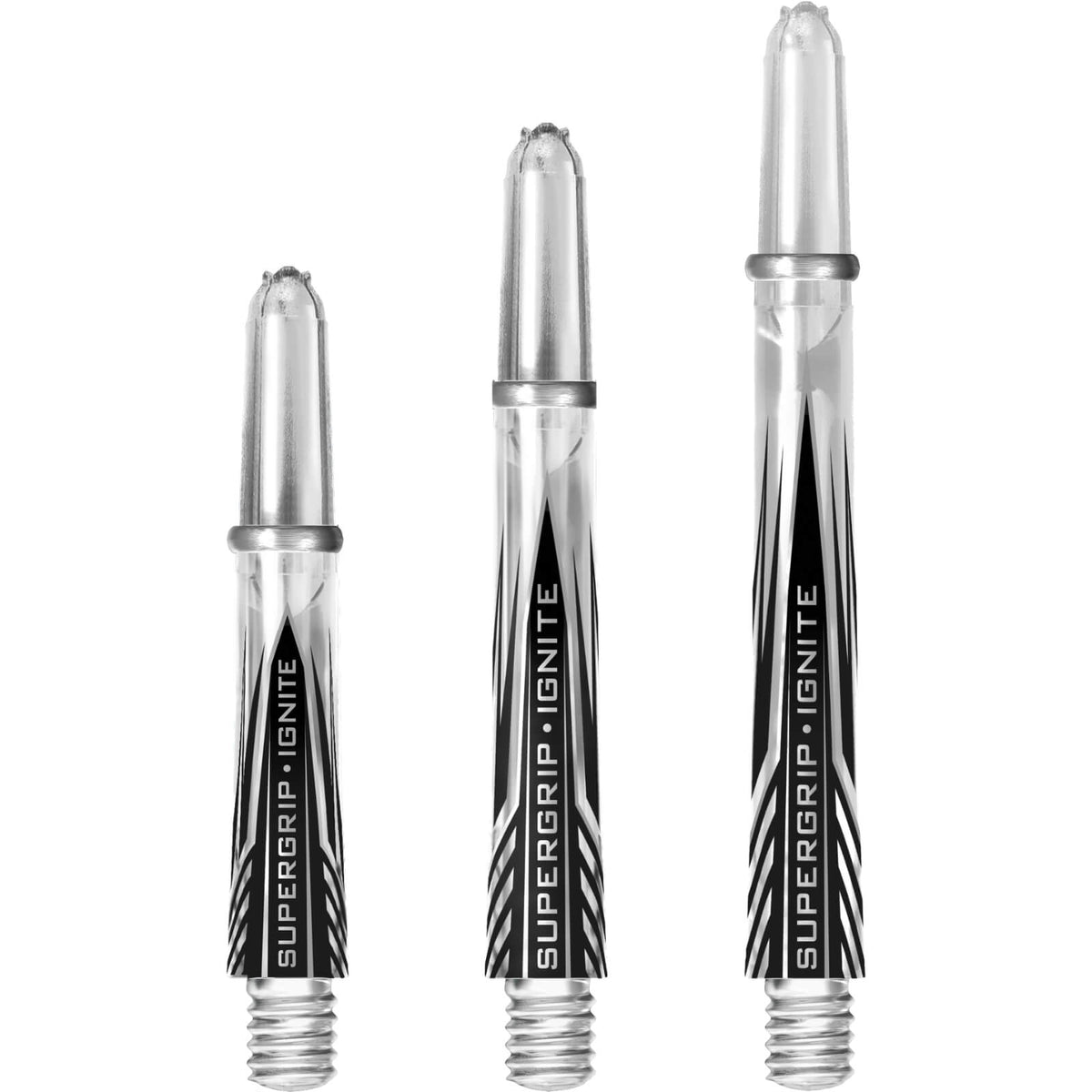 Dart Shafts - Harrows - Supergrip Ignite - Polycarbonate Dart Shafts Short (35mm) / Clear