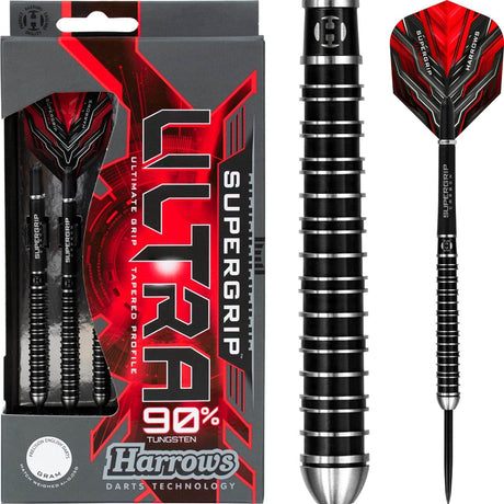 Harrows - Supergrip Ultra Darts - 90% Tungsten - 21g 22g 23g 24g 25g 26g 28g 30g -