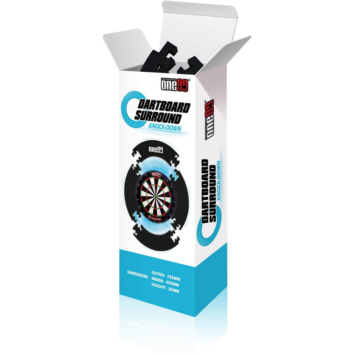 One80 - Knock-Down 4 Piece Dartboard Surround -