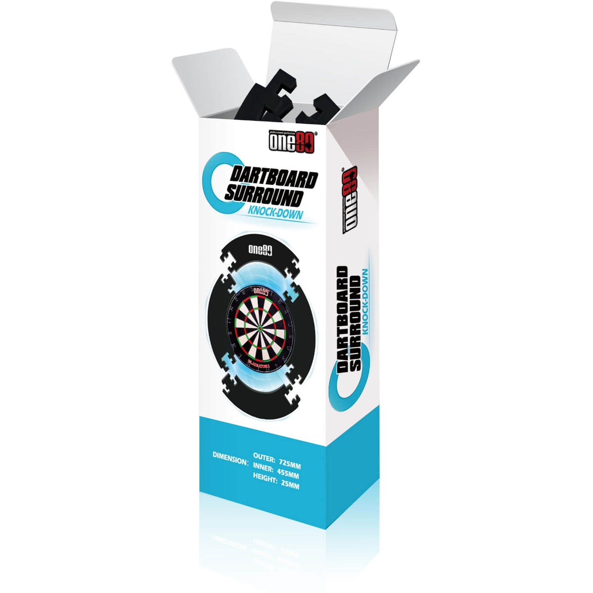 Dartboard Accessories - One80 - Knock-Down 4 Piece Dartboard Surround 