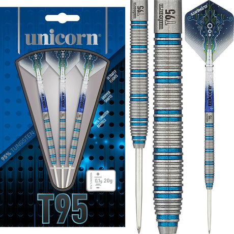 Unicorn - T95 Core XL Blue Type 1 Darts - 95% Tungsten - 20g 22g 24g -