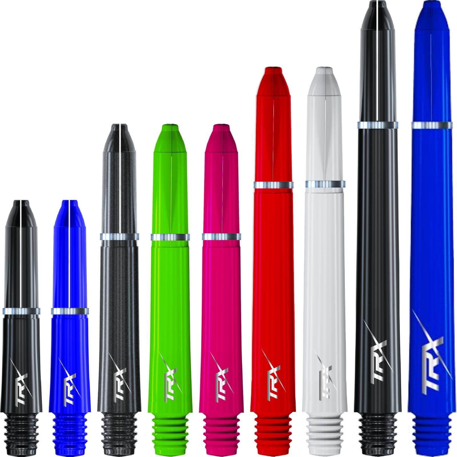 Darts Stems RED DRAGON DRX Coated Aluminium Dart Stems (Shafts) – 2 Packs,  6 Stems Total, Short 36mm, Multiple Colors Red Dragon DRX Coated Aluminium  Dart Stems Short 36mm 6 Pack