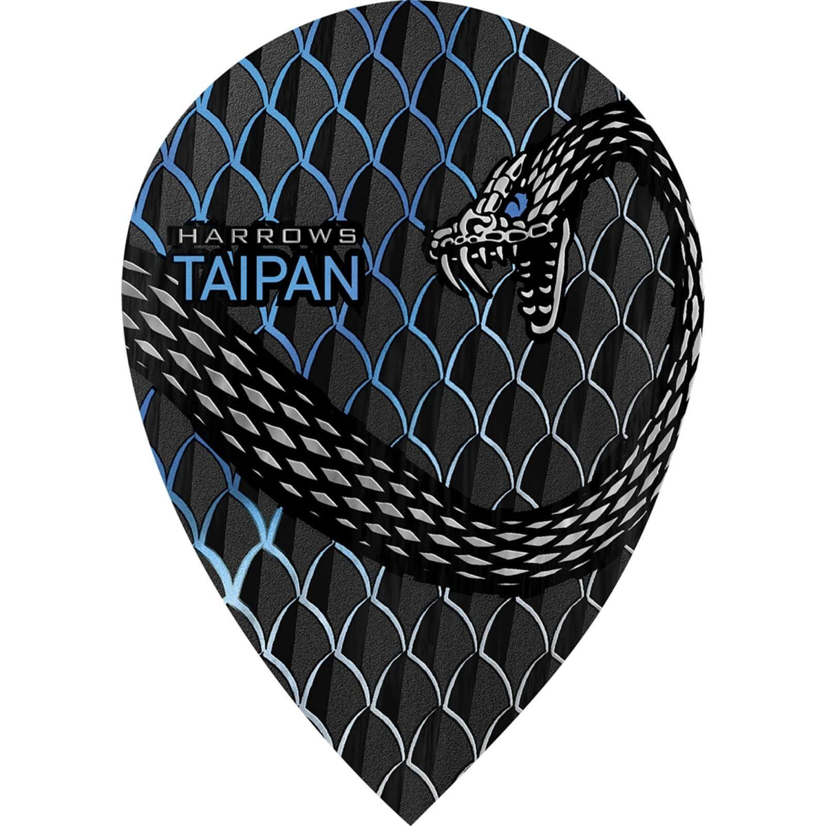 Dart Flights - Harrows - Taipan - Pear Dart Flights Blue