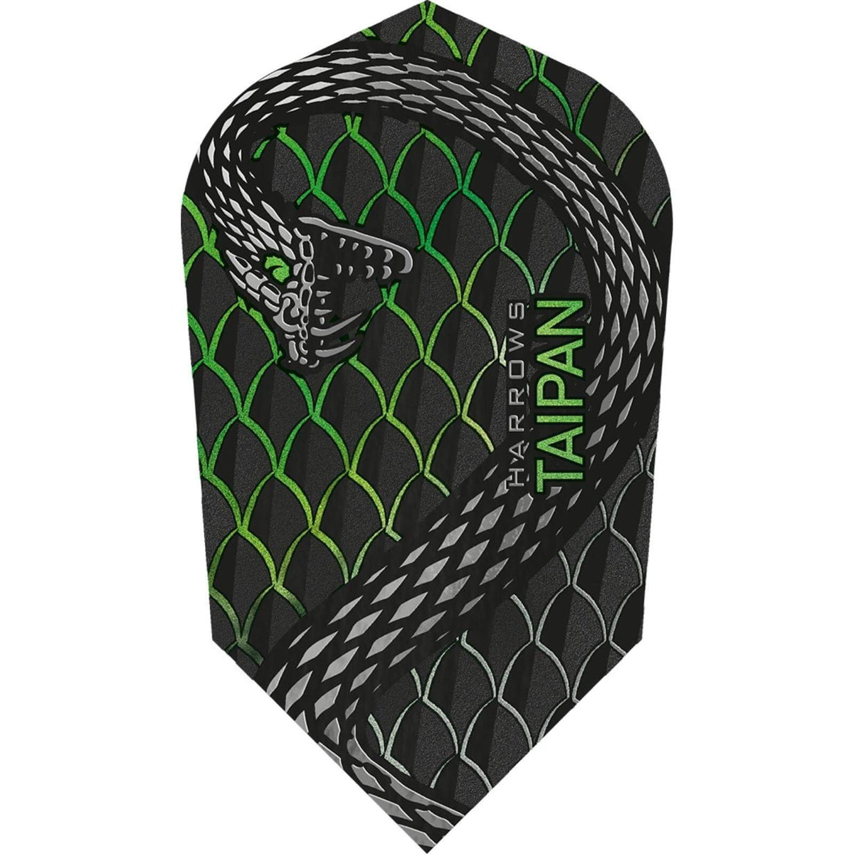 Dart Flights - Harrows - Taipan - Slim Dart Flights Green