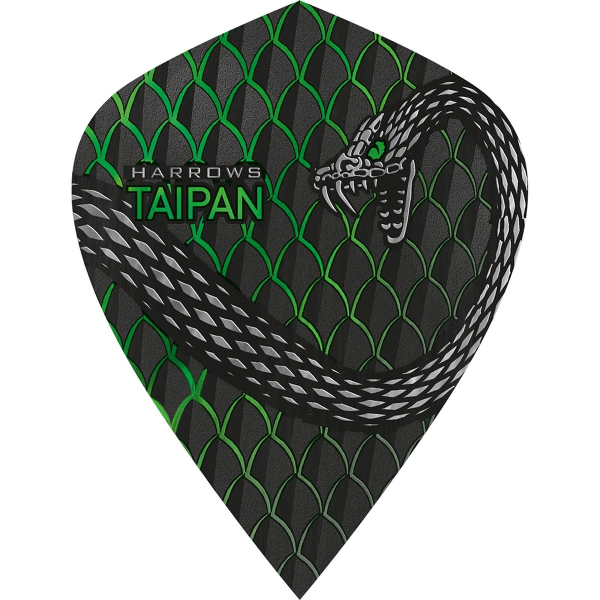 Dart Flights - Harrows - Taipan - Kite Dart Flights Green