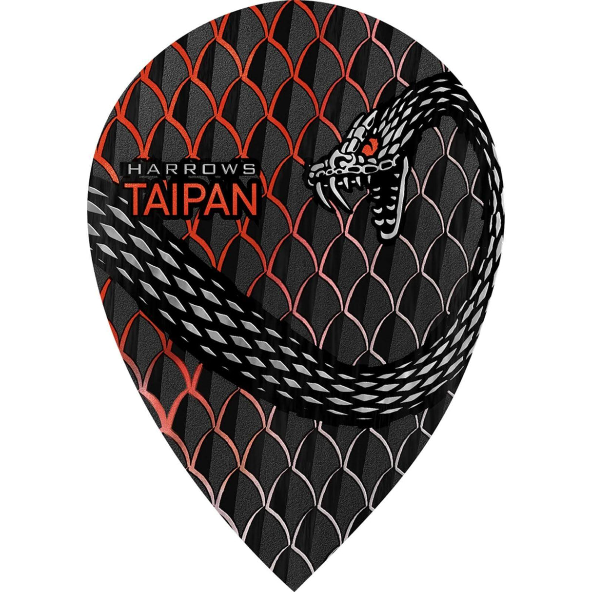Harrows - Taipan - Pear Dart Flights - Red