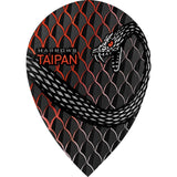 Harrows - Taipan - Pear Dart Flights - Red