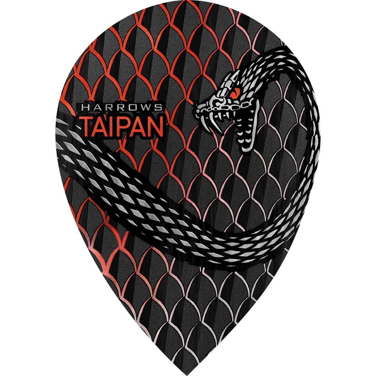 Dart Flights - Harrows - Taipan - Pear Dart Flights Red