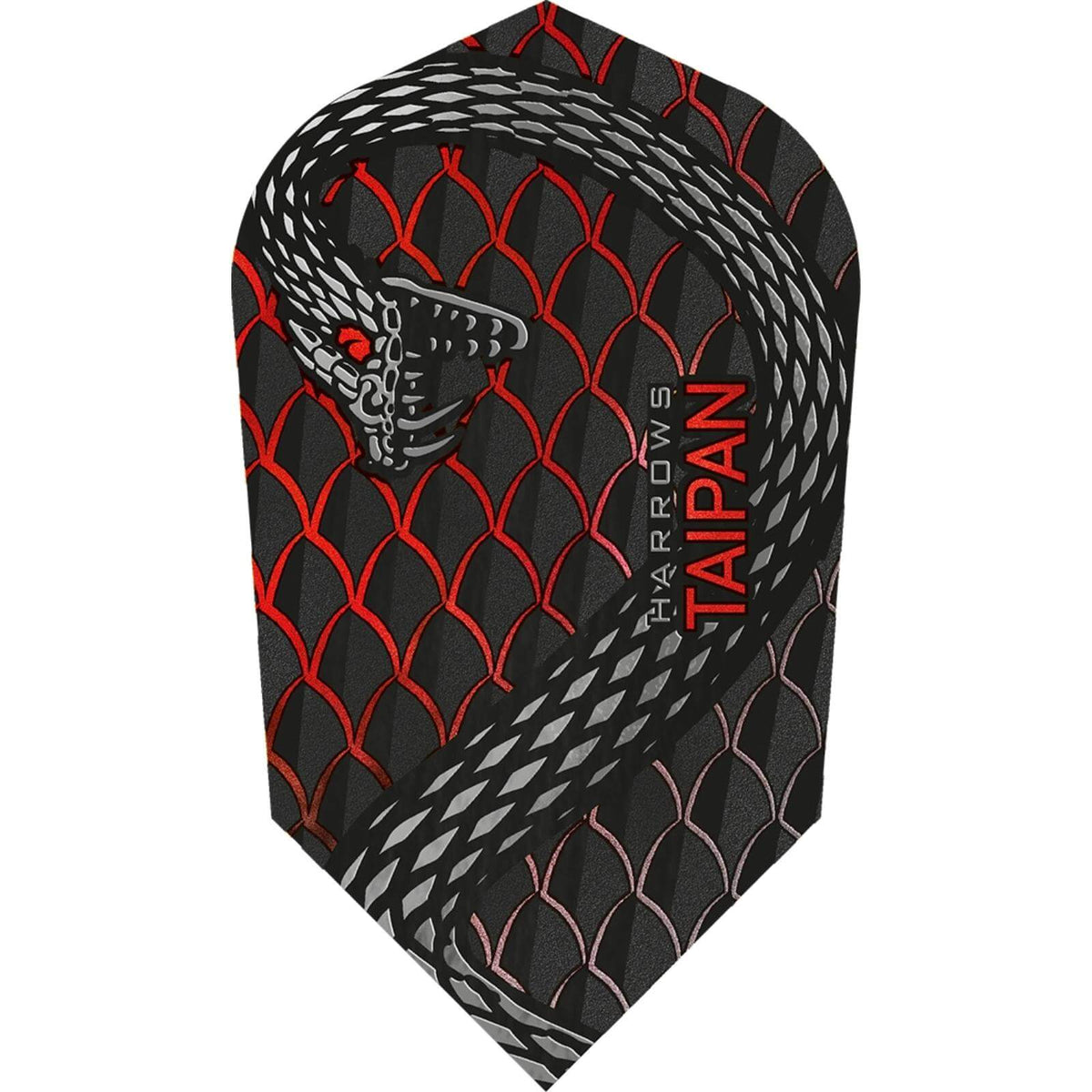 Dart Flights - Harrows - Taipan - Slim Dart Flights Red