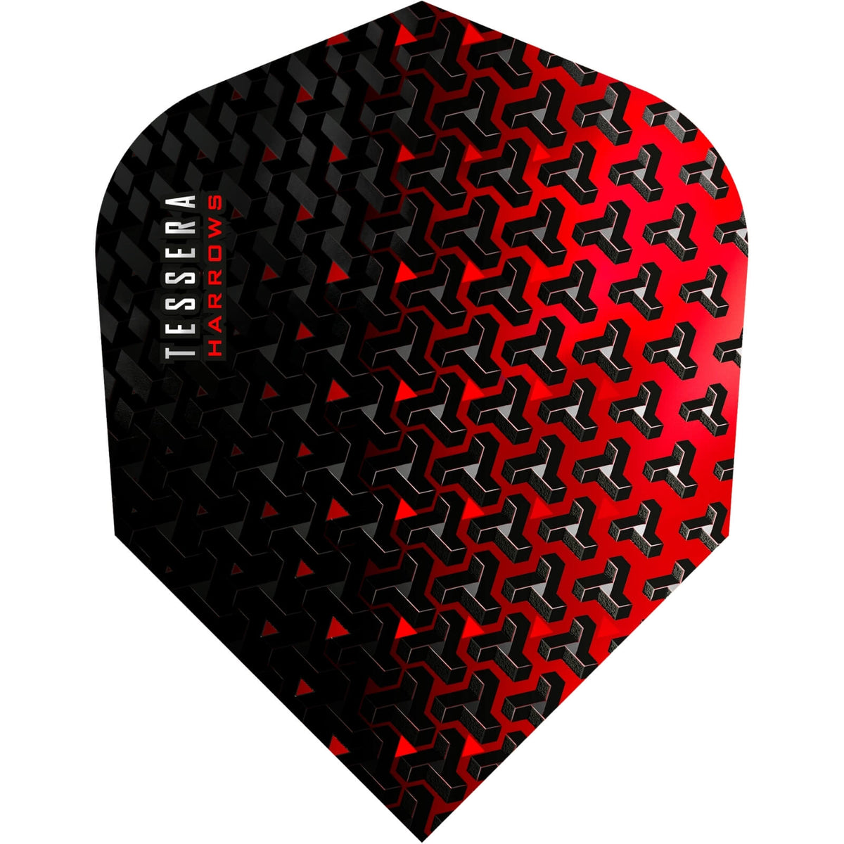 Dart Flights - Harrows - Tessera - Standard Dart Flights Red