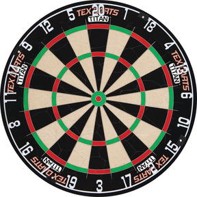 Tex - Titan Dartboard & Cabinet Ready to Play Bundle -