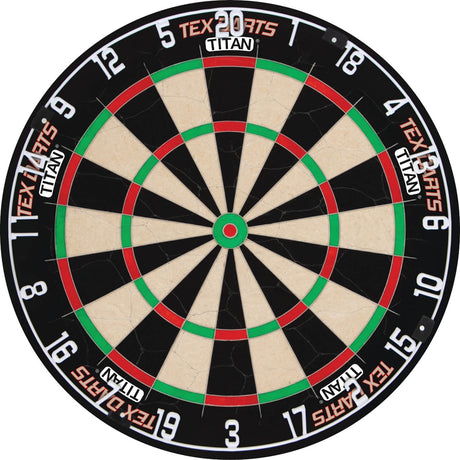 Tex - Titan Dartboard & Cabinet Ready to Play Bundle -