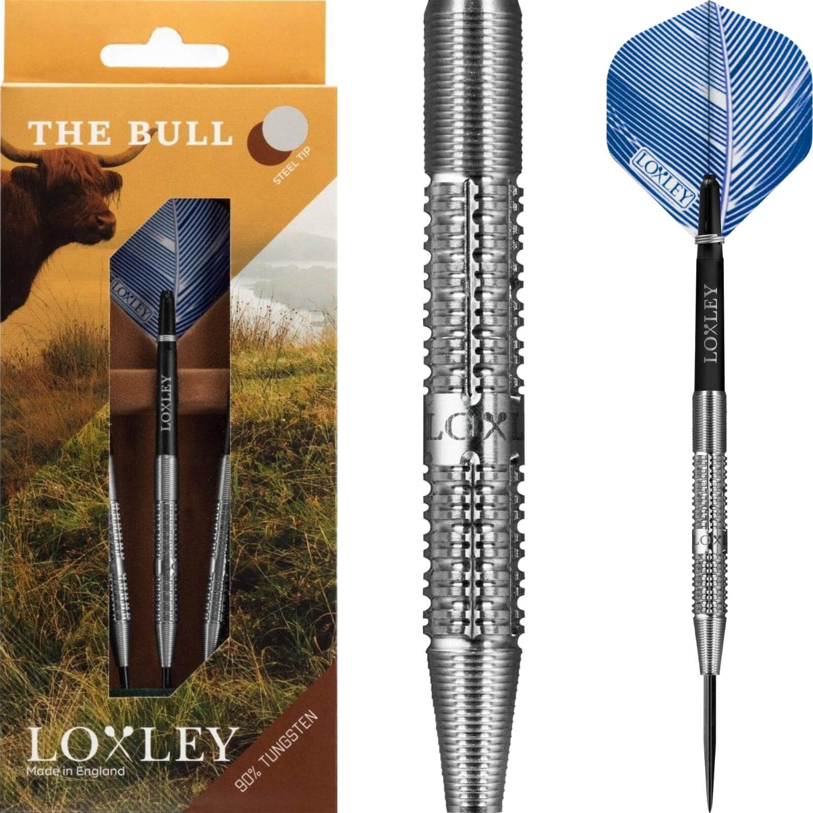 Darts - Loxley - The Bull Darts - Steel Tip - 90% Tungsten - 21g 23g 25g 