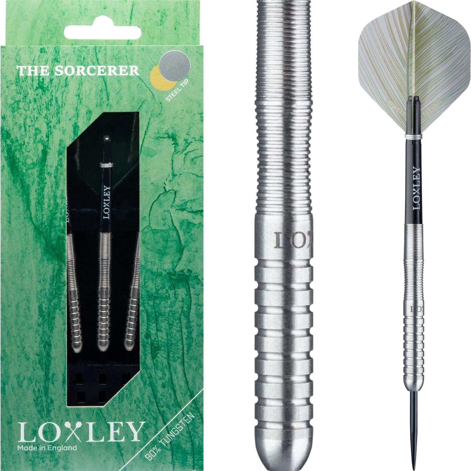 Darts - Loxley - The Sorcerer Darts - Steel Tip - 90% Tungsten - 21g 23g 