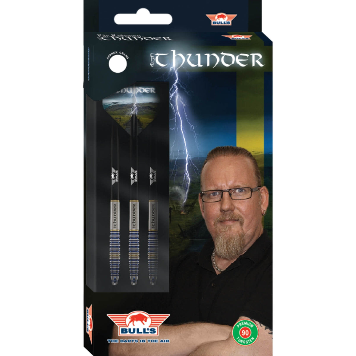 Darts - Bull&#39;s NL - The Thunder Darts - Steel Tip - 90% Tungsten - 21g 23g 25g 
