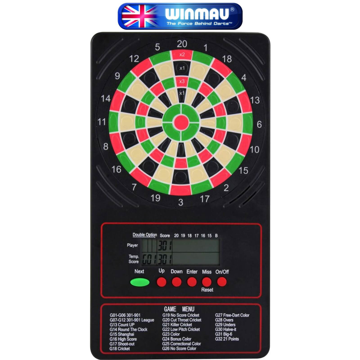 Training Accessories - Winmau - Ton Machine - Touchpad Electronic Darts Scorer 