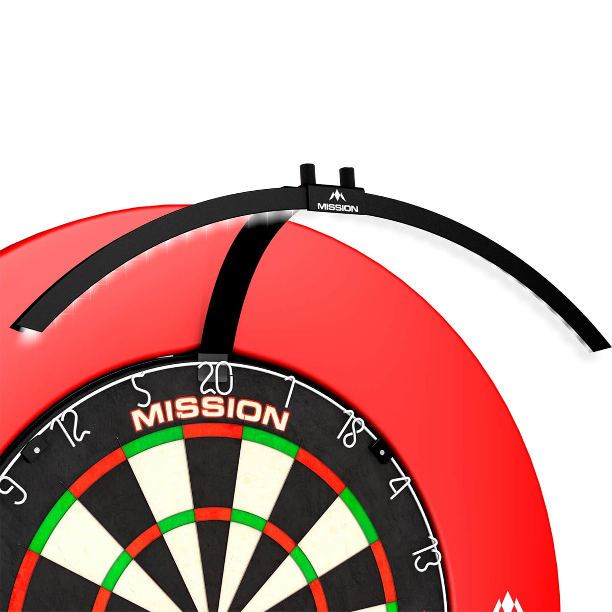 Dartboard Accessories - Mission - Torus 100 - Folding Portable LED Dartboard Light 