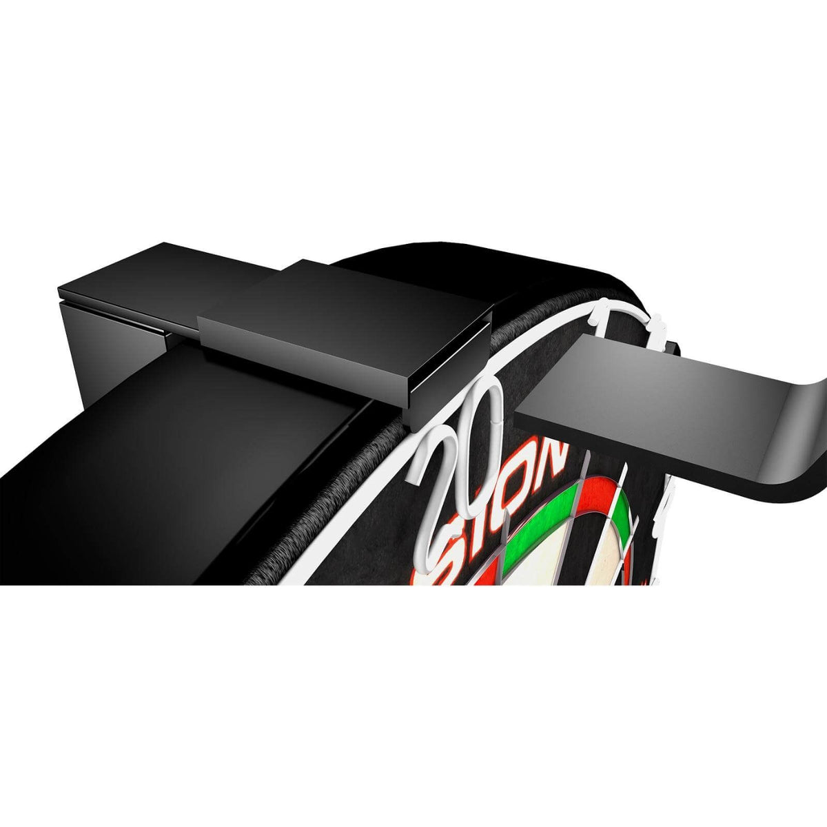 Dartboard Accessories - Mission - Professional Spring Loaded Dartboard Clamp with Torus Light Fittings 