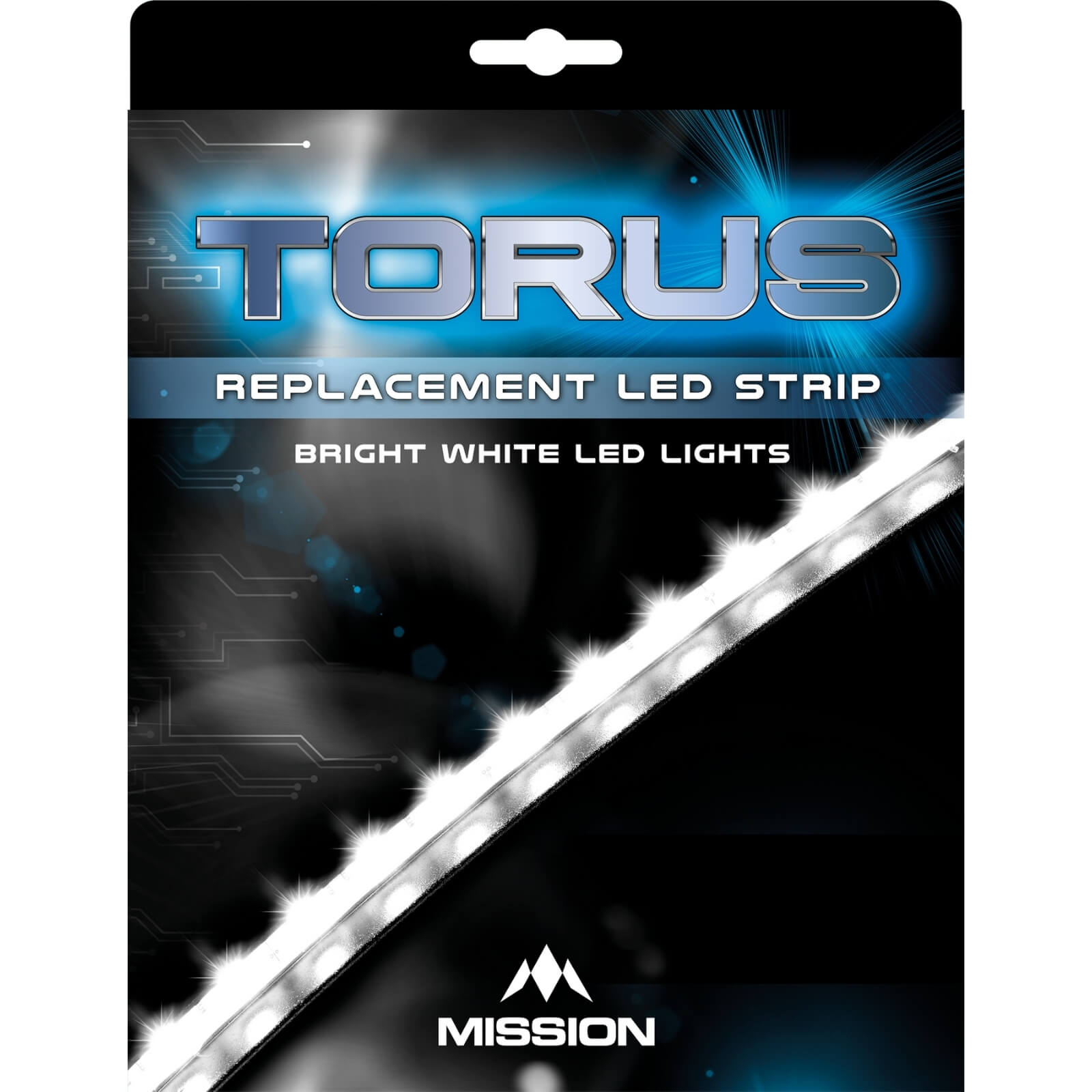 Dartboard Accessories - Mission - Torus Replacement Bright White Light Strip 