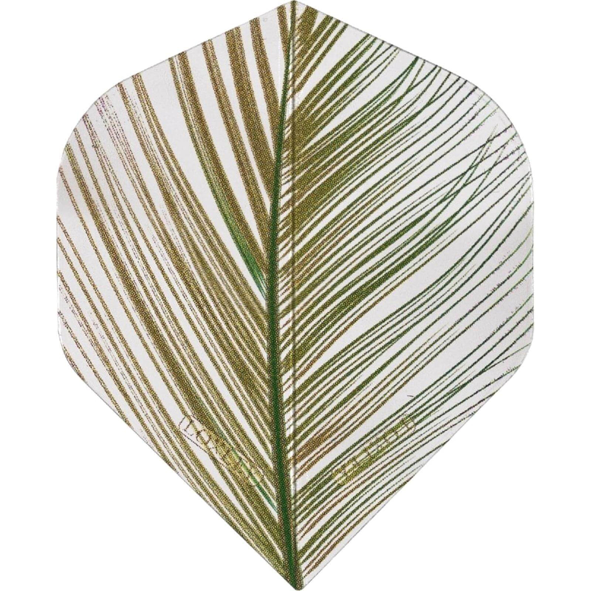 Dart Flights - Loxley - Transparent Feather Print - Big Wing Dart Flights Green