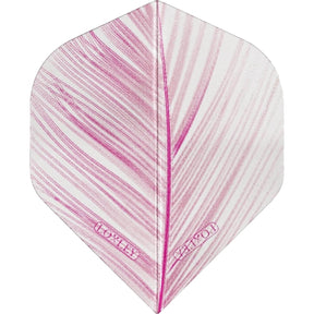 Loxley - Transparent Feather Print - Big Wing Dart Flights - Pink