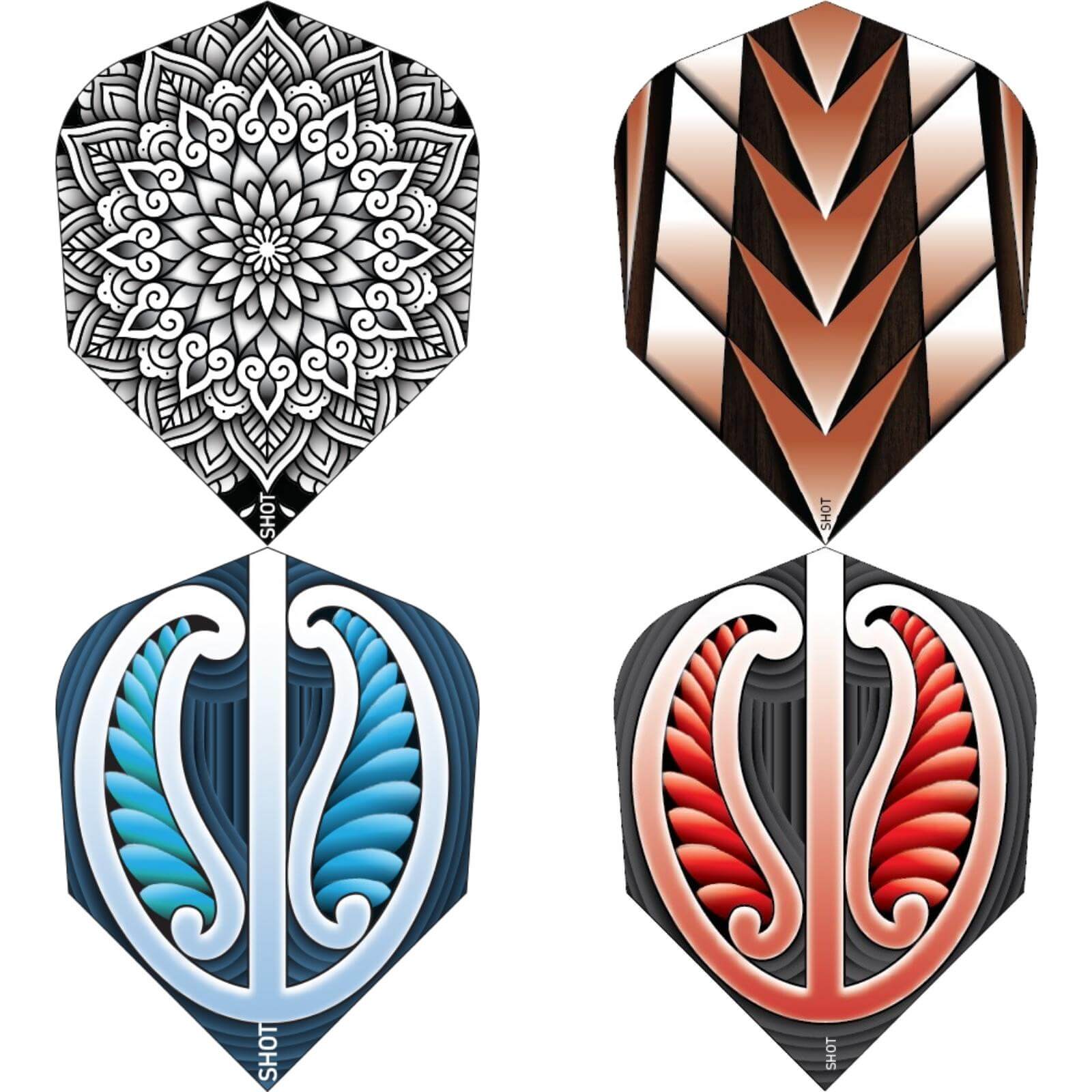 Dart Flights - Shot - Tribal - Standard Dart Flights 