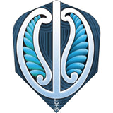 Shot - Tribal - Standard Dart Flights - Warrior Blue