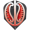 Shot - Tribal - Standard Dart Flights - Warrior Red