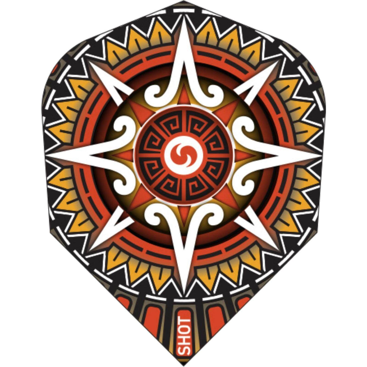 Dart Flights - Shot - Tribal - Standard Dart Flights Fire Fusion