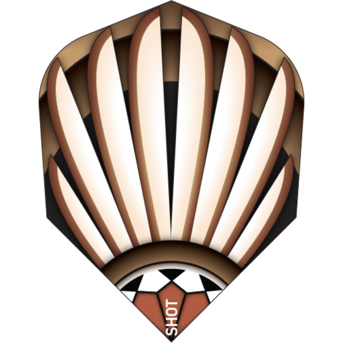 Dart Flights - Shot - Tribal - Standard Dart Flights Harrier