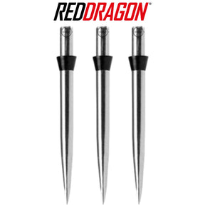 Red Dragon - Silver Trident Dart Points - 32mm - Black