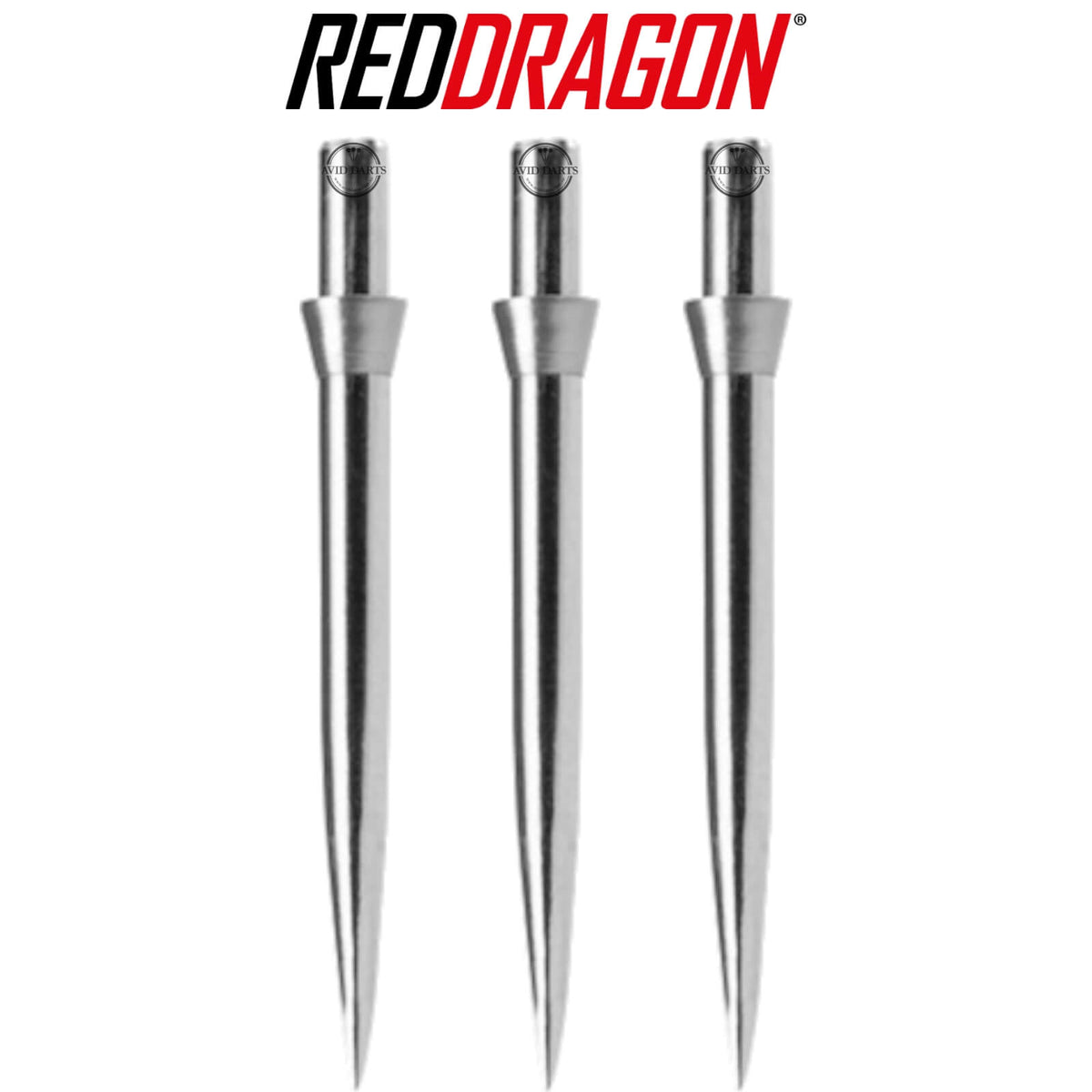Point Accessories - Red Dragon - Silver Trident Dart Points - 32mm Silver