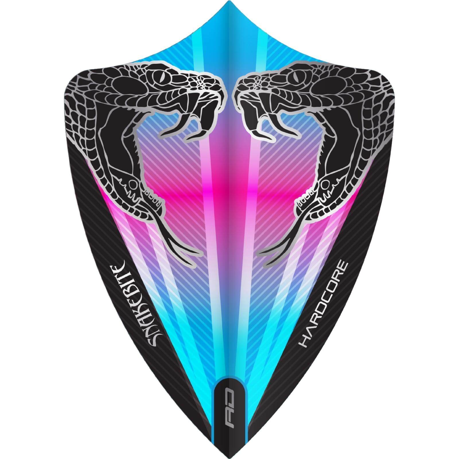 Dart Flights - Red Dragon - Hardcore Peter Wright Twin Snake - Freestyle Dart Flights 