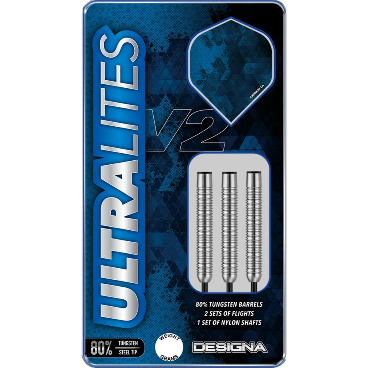 Darts - Designa - Ultralites V2 M3 Darts - Steel Tip - 80% Tungsten - 15g 17g 