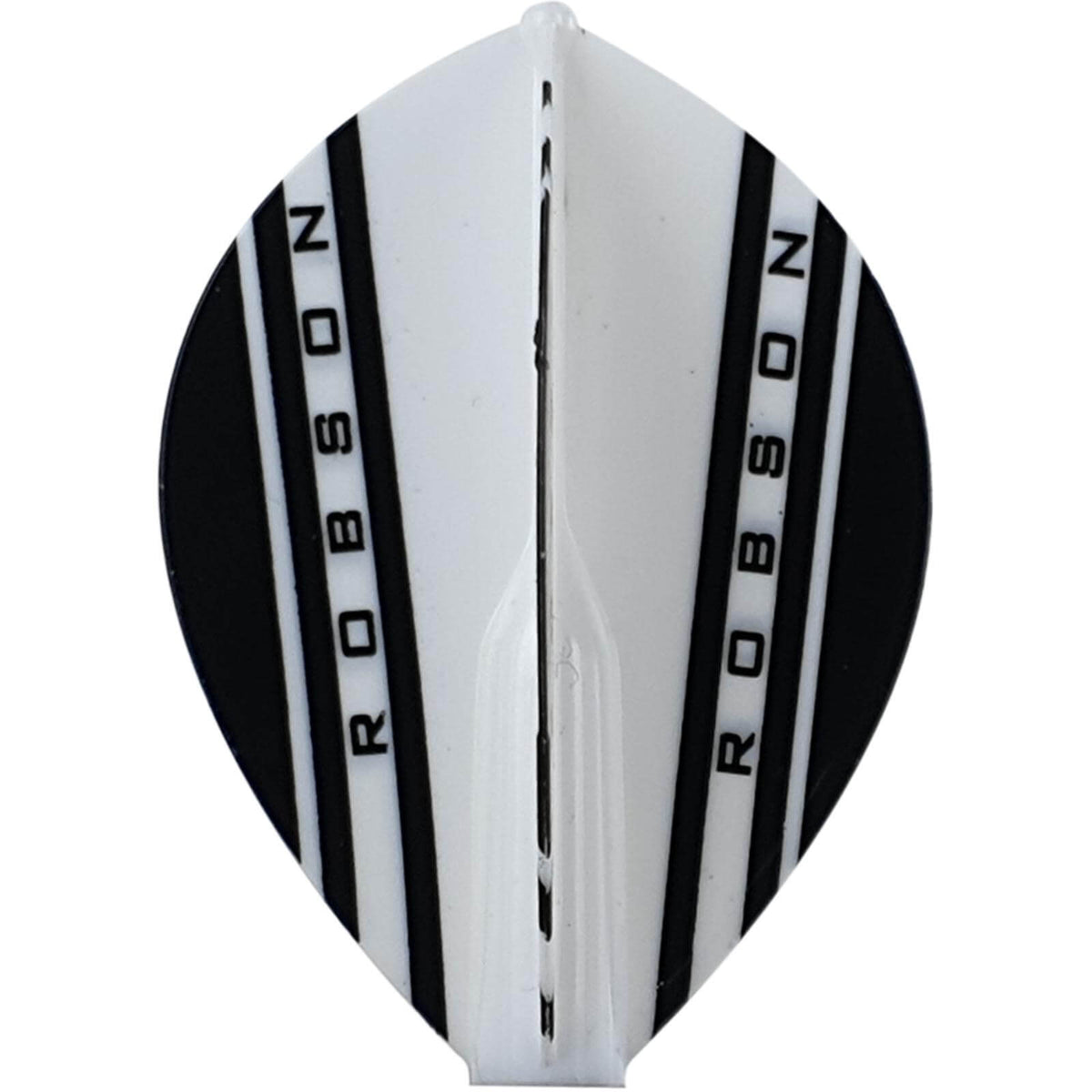 Dart Flights - Robson - Plus V Series - Pear Dart Flights White