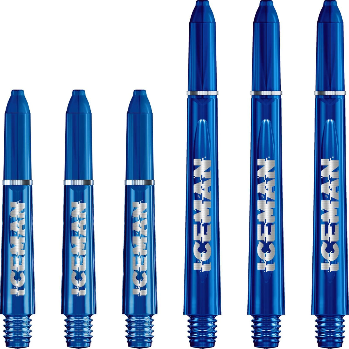 Dart Shafts - Red Dragon - Gerwyn &quot;Iceman&quot; Price VRX - Polycarbonate Dart Shafts Short (36mm) / Blue
