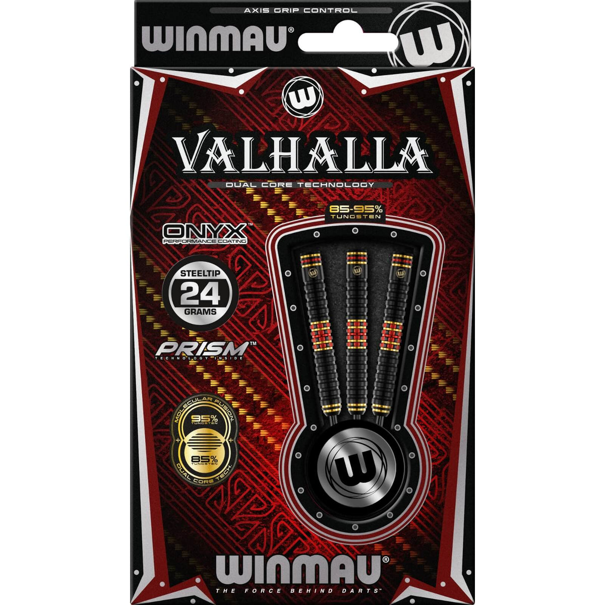 Darts - Winmau - Valhalla Darts - Steel Tip - 85%/95% Tungsten - 22g 24g 26g 