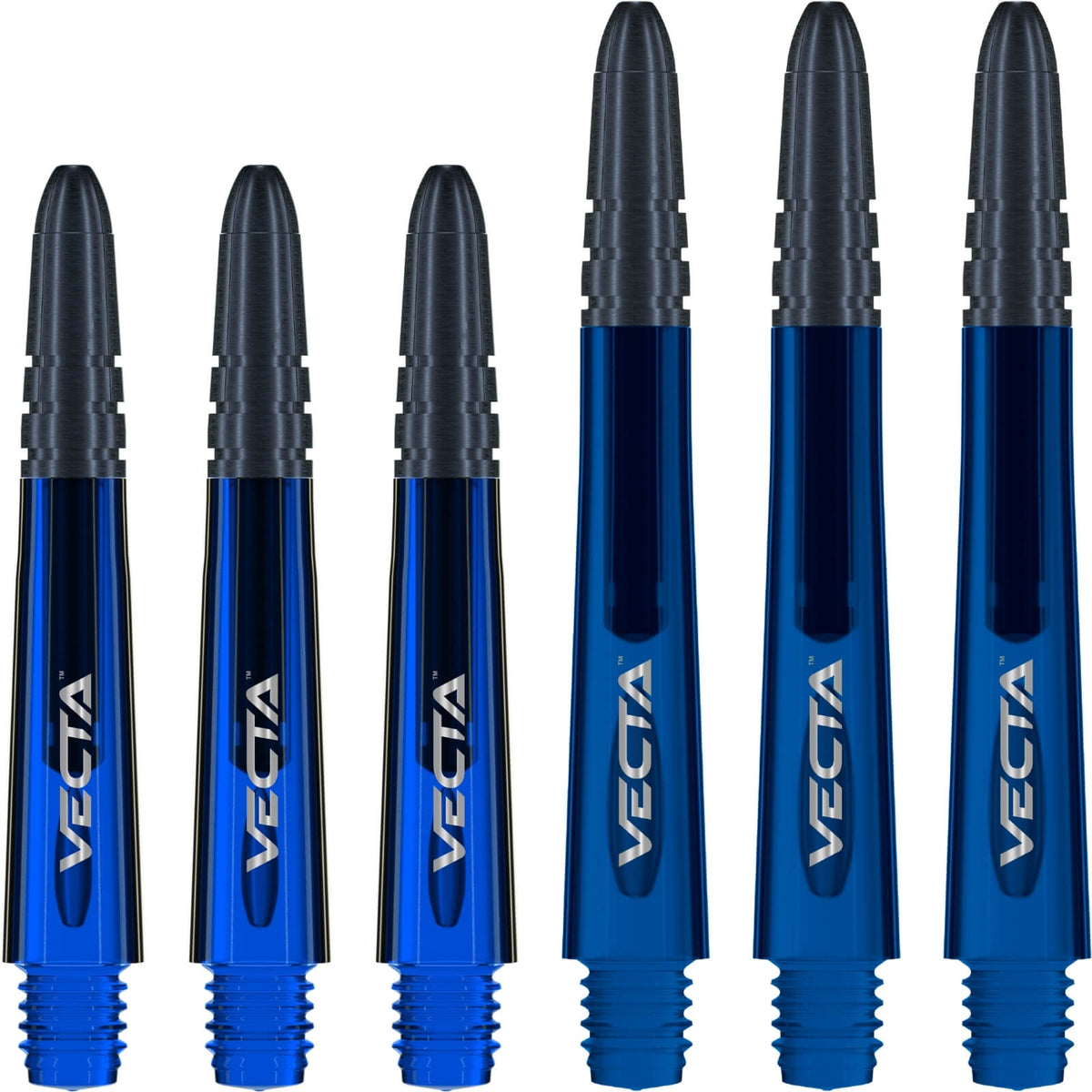Dart Shafts - Winmau - Vecta - Hybrid Dart Shafts Short (34mm) / Blue