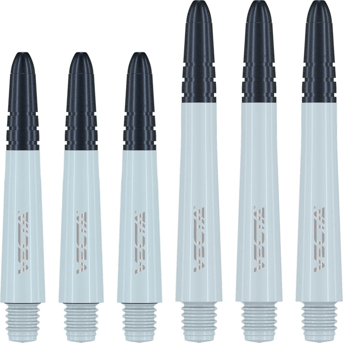 Dart Shafts - Winmau - Vecta - Hybrid Dart Shafts Short (34mm) / White