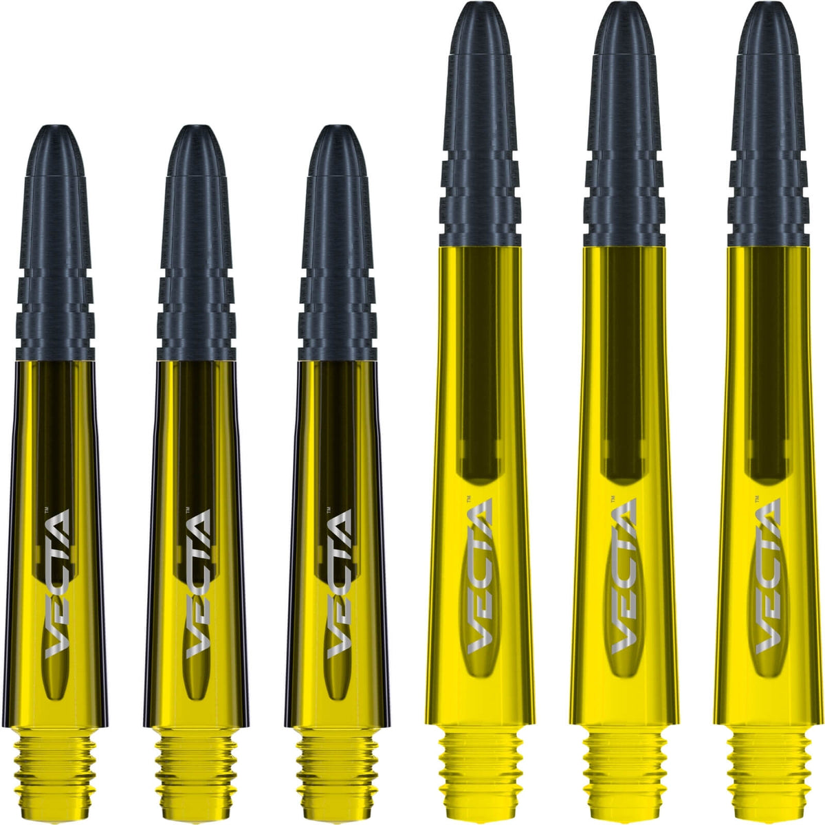 Dart Shafts - Winmau - Vecta - Hybrid Dart Shafts Short (34mm) / Yellow