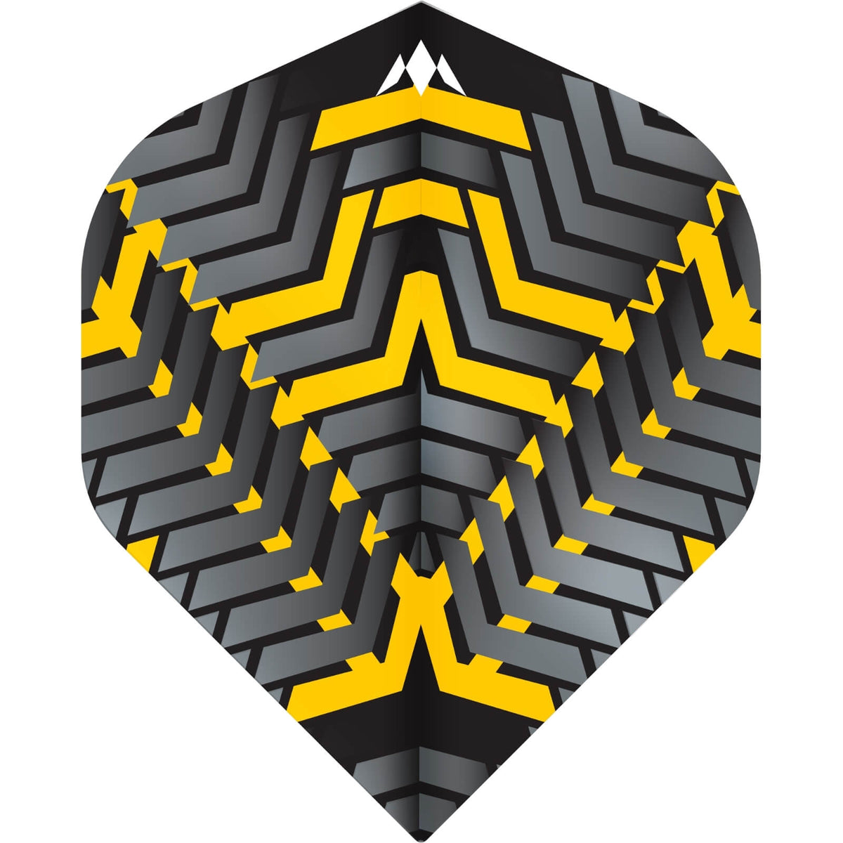 Dart Flights - Mission - Vex - Big Wing Dart Flights Yellow