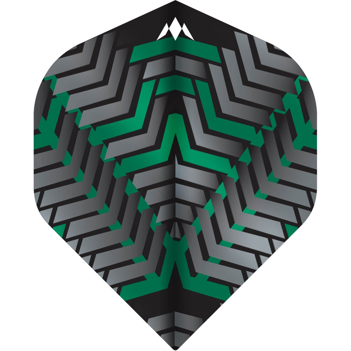 Dart Flights - Mission - Vex - Big Wing Dart Flights Green