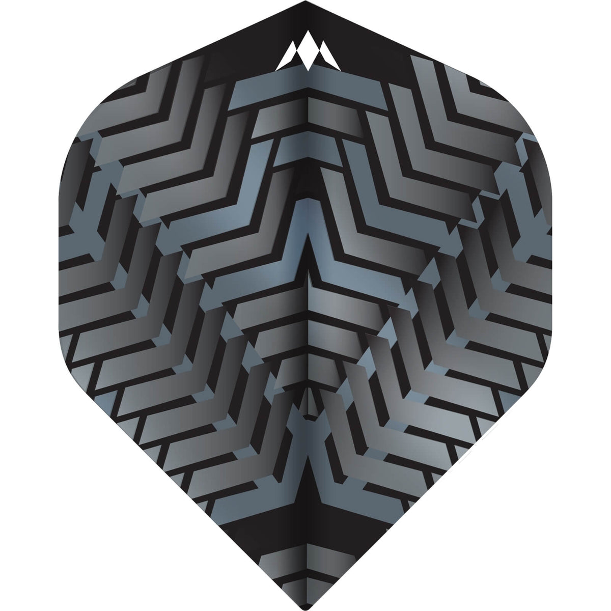 Dart Flights - Mission - Vex - Big Wing Dart Flights Grey