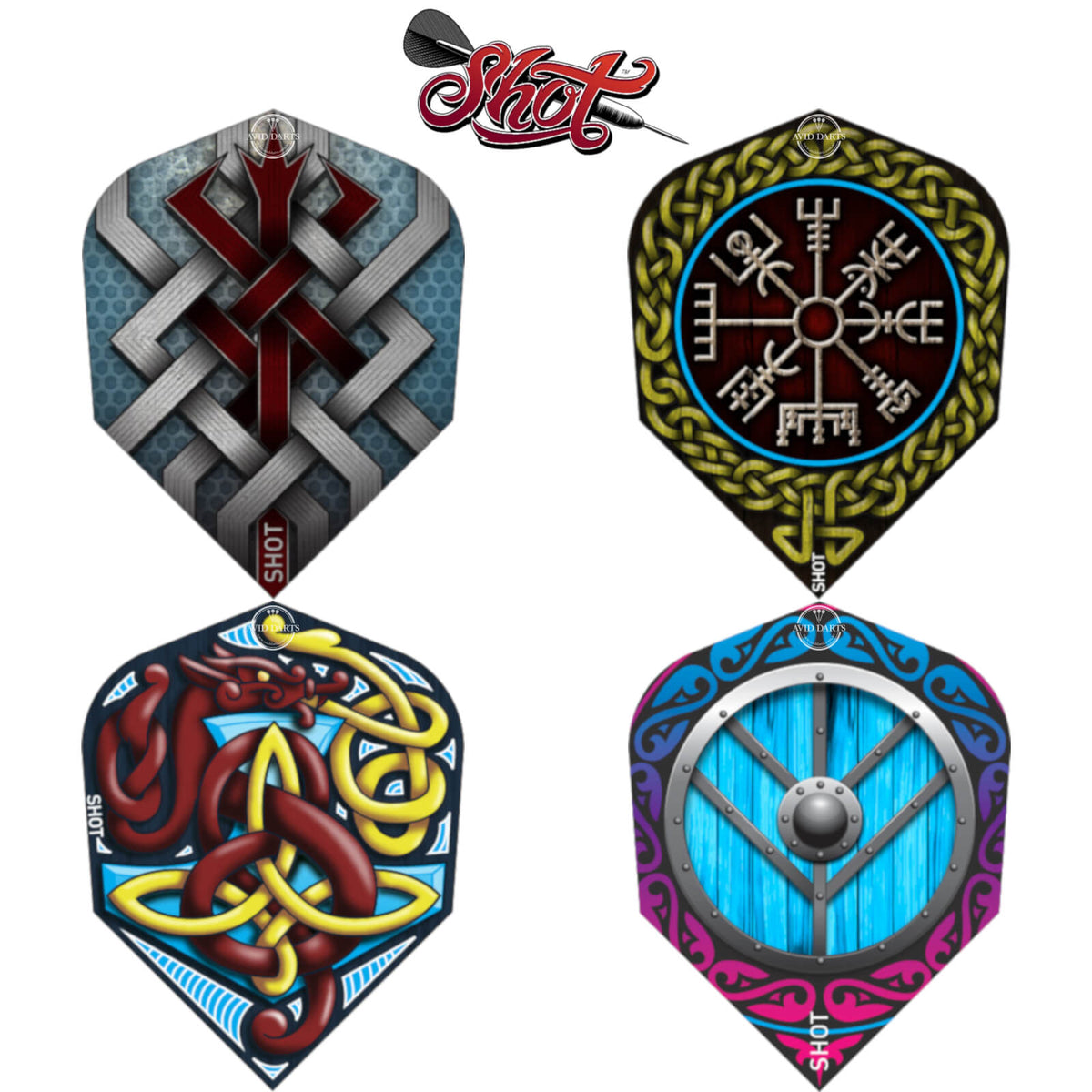 Dart Flights - Shot - Viking - Standard Dart Flights 