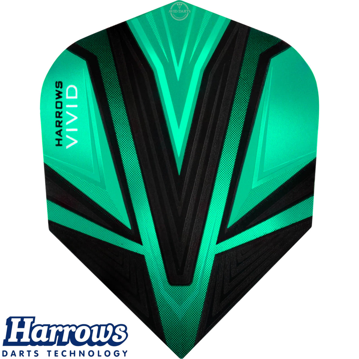 Dart Flights - Harrows - Vivid - Standard Dart Flights Jade
